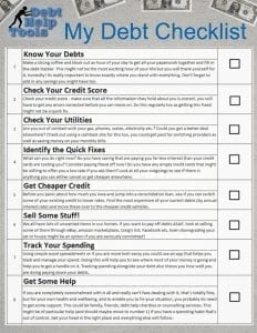 The Debt Tracker 368 debt checklist