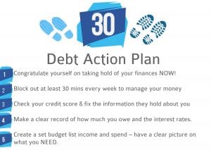 30 step debt action