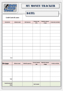 The Debt Tracker 360 debt printable